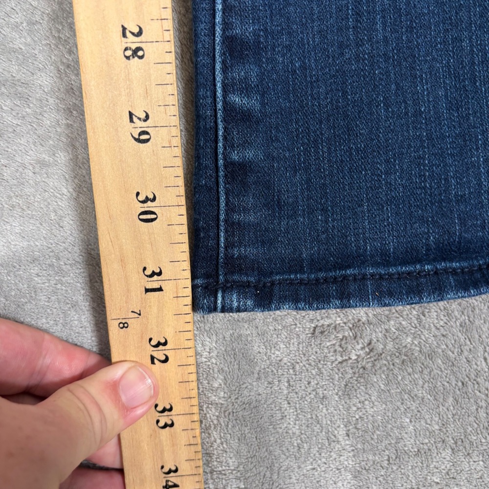 American Eagle Kick Boot Super Stretch Dark Wash Jeans Womens 8 Long - Picture 8 of 12